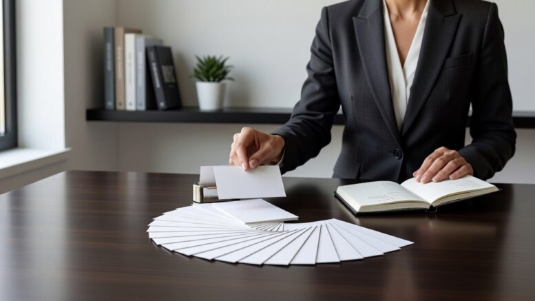 15 business card sheets