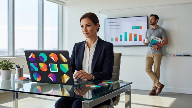 branding stickers for visibility boost